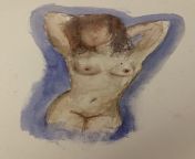 nude painting from beautiful nude mom