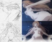 getting fucked sketch vs final [mayo chiki] from miho chiki