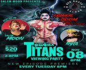 DRAGULA VIEWING PARTY November 8th with Frankie Doom! Meet and Greet available at https://www.eventbrite.com/e/dragula-titans-viewing-party-tickets-449856391577 Excited to watch episode three with everyone, only at Red Goose Saloon in Downtown Fort Worth! from dahli dragula