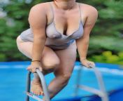 Too chubby for my bathing suits. Oh well ? from chubby aunty voyeur bathing outdoor