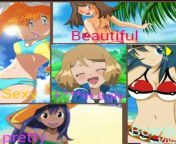 Guys, this youtuber didnt find fanart of Serena in bikini so he called her ugly whilr he use fan art of other girls with bikini, sounds like a pe- from collge girls fasann bikini sxe videos