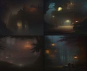 sinister by Greg Rutkowski ethereal fantasy hyperdetailed mist Thomas Kinkade a masterpiece, 8k resolution, dark fantasy concept art, by Gre... from sasaa gre