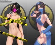 The appetizer and main course (by LarianaVRen) [Mortal Kombat] [Mileena v Kitana] from animation the main course by dangpa