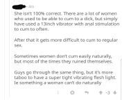 So, it&#39;s because I&#39;ve abused my vagina with a 13 inch vibrator that I can&#39;t orgasm with PIV sex. An issue that&#39;s plagued scientists for years has finally been remedied. from dish sex an
