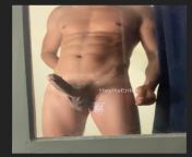 Last night I decided to jerk off next to my window so my unknown neighbor can see my thick veiny black dick. I left a big load on the glass and made a video (SPY CAM)??? from large video spy cam