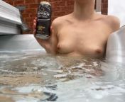 Beer n boob in the hot tub rn from koyl xxxx phatoirls hot boob in s