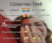Mom vs. Dad from vs dad