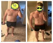 M/25/510 [192 &amp;gt; 172 = 20lbs] 12 week recomp after breaking my hand and then quarantining with my toxic ex of 11 years. Gonna cut another 10 weeks and then finally go back burgers and wings bulk ? from burgers and butt fucking