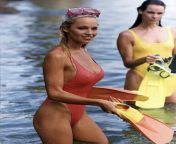 Pamela Anderson on the set of Baywatch, 1992 from pamela anderson hollywood full adult uncensored movie