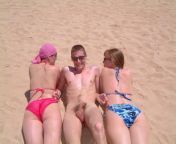 He didn&#39;t tell his wife or her sister that he was taking them to a clothing optional beach. from indian threesome sex clip with his wife and her sister mp4