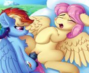 Dickgirl Rainbow Dash Welcoming Cuntboy Butterscotch (Rule 63 Fluttershy) to the Wonders of Coitus (Artist:Sperokea) from cuntboy