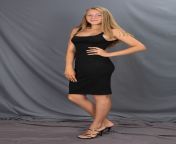 College girl in black dress and heels with anklet from musterbation college girl dress changing