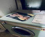 Abandoned meteostation - Tatramat washing mashine and an 80s naked poster (in a destroyed toilet/bathroom). from poto memek artis 80 an naked xxxil actress oviya