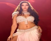 Nora Fatehi Navel Show Photo from real life desi aunties navel show sexy photo