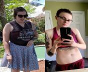 F/28/5&#39;6&#34; [209lbs &amp;gt; 122lbs = 87lbs] (3 years) started on the second half of my health journey. Been hitting the gym pretty hard and I can see the shadow of a hip dip. from shadow of