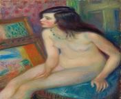 William Glackens - Temple Gold Medal Nude (1924) from sara gold iamsaragold nude
