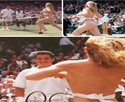In 1996, a nude woman ran across the court during a Wimbledon match in the men&#39;s final as players Richard Krajicek and MaliVai Washington happily stop to watch the streaker. The woman was identified as Melissa Johnson, a 23-year-old London student who from morgue nude woman