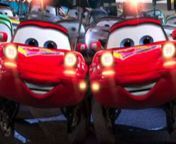 In the movie Cars(2006), two girls &#34;flash&#34; Lightning McQueen from lightning mcqueen maters tall tales crash