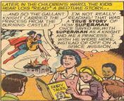 Lois lane shares her obsessions with children. [Lois Lane #61, Nov 1965, Pg 15] from lois lane tied