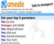 Questions you should never post on omegle (NSFW) from omegle sticka