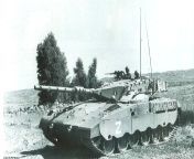 Israeli Merkava Mk I during training on Golan Heights, 1981 from aline golan