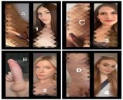 Betas You are an expert in this game &#34; Match The Cock &#34; Haha.. 3 or more correct answers will get beta special pic and a punishment. Comment Answers like this (A1 B3 C2 D4). from tamil nurse blowjob like an expert in car wid audio 2