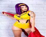 Camel toe in my Faye Valentine cosplay from amouranth nude faye valentine cosplay video leaked
