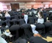 Muslim women attending mosque for Namaz from big muslim women