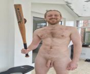 Nudist husband with a big bat from ken marin leone big bat