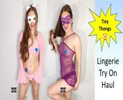 Lingerie try on haul from lingerie try on haul pussy