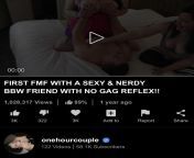 Holy. Fucking. Shit. The first video I ever did with the amazingly HOT &amp; SEXY u/onehourcouple has surpassed 1M+ views on PH and I am genuinely shook. IS THIS REAL LIFE?! from sexpeak 1m views week ago