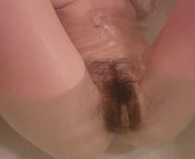 Playing with my soft bush in the hot bath felt so nice from playing with my village maid desi aunty hot