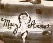 Literal WarplanePorn- nose art of B-29 Superfortress Mary Anna [800x588] from mary anna dee