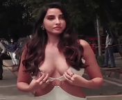 Nora Fatehi Touching Her Boobs? from nora fatehi showing her boobs