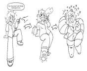 Raccoon Weed transformation by AtrocityGirl (Furry Expansion) from object transformation