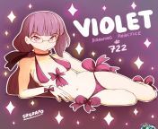 Violet from incredible violet breast cartoonw