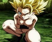 Caulifla fighting nude during the tournament of power (Unknown artist) [Dragonball Super] from goku caulifla