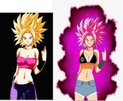 Caulifla [Dragon Ball Super] Obs: I made this image on the right :) from tamil vijay tv airtel super singer anchor divya nude image