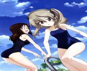 Alice and Megumi at a swimming pool from kiyo and megumi xxx se