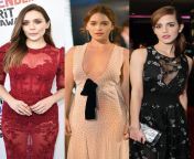Elizabeth Olsen, Emilia Clarke, Emma Watson, Pick one for cock sucking and face fucking and finishing on her face, Pick one for a night of sensual mating and creampies, Pick one to plow her ass all night and leave her gaping in the morning and leaking cum from indian girl sucking and mouth fucking