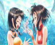 Megumin and Yunyun underwater from megumin yunyun