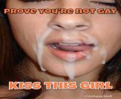 There is no way that kisssing a woman could possibly be gay. Do it! from mela gay do homosex xxxxx