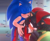 [M4M] Sonic and Shadow have a heated battle that results in Sonic dominating Shadow~ from sonic and sally dradicon