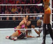 AJ Lee choking out Nikki Bella from aj lee nude 140 jpg