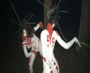 My bodypaint on MargoKuzina and DidiWarma inspired by Pathologic 2 from desi wife boob and pussy capture by husband 2