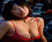 Remember this collar? I found an awesome Asian model to show it off and it fit the model&#39;s underwear perfectly, which is amazing. from sexy model nudu show ass
