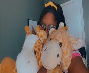 Its been a while since Ive been able to go into my little space cause theres so much going on but finding little joys still. My oldest giraffe stuffie (Jameson) and my newest one (Jamari) from 16 old boy and 23 old girls xxx video india