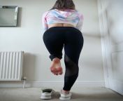 Tight leggings and post workout feet.. you are welcome.. x from aunty white kurti tight leggings photos