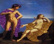 Bacchus and Ariadne, Reni, 1620; with glitter, added by a Tumblr user, early 21st century from reni anggraeni bandun