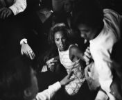 Ethel Kennedy pleading with bystanders to give her husband air after Robert Kennedy was fatally shot at the Ambassador Hotel, Los Angeles, June 5th, 1968. [16001119] from kennedy johnston